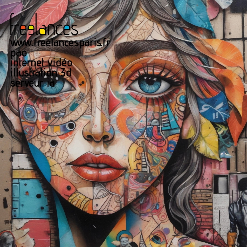 Pao mise en page internet vidéo illustration 3d serveur IA générative AI freelance paris studio de création magazines of50y7h0